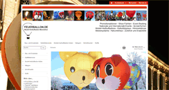 Desktop Screenshot of feuerballon.de